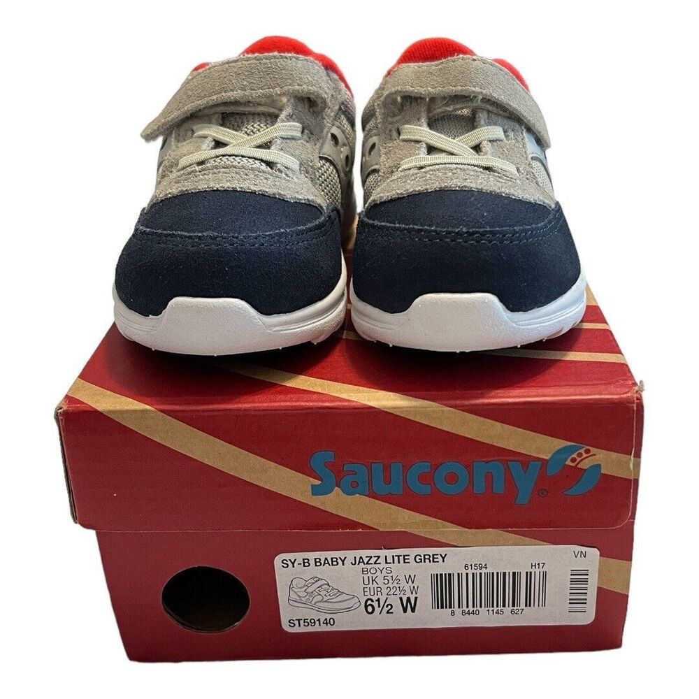 Saucony SY-B Baby Jazz Lite Grey - Boys 6.5W